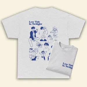 Low Tide Jinx Rose Champagne Manhwa Chibi Shirt, Korean Novel Comic Boylove Gift For Fan 100% Cotton Fabric True To Size