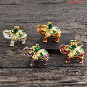 3D Elephant Metal Keychain - Creative Stereo Animal Pendant, Exquisite Decorative Accessory for Fan Shop Souvenirs and Gifting
