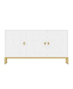 Freestanding Storage Cabinet 3-Door Accent Cabinet