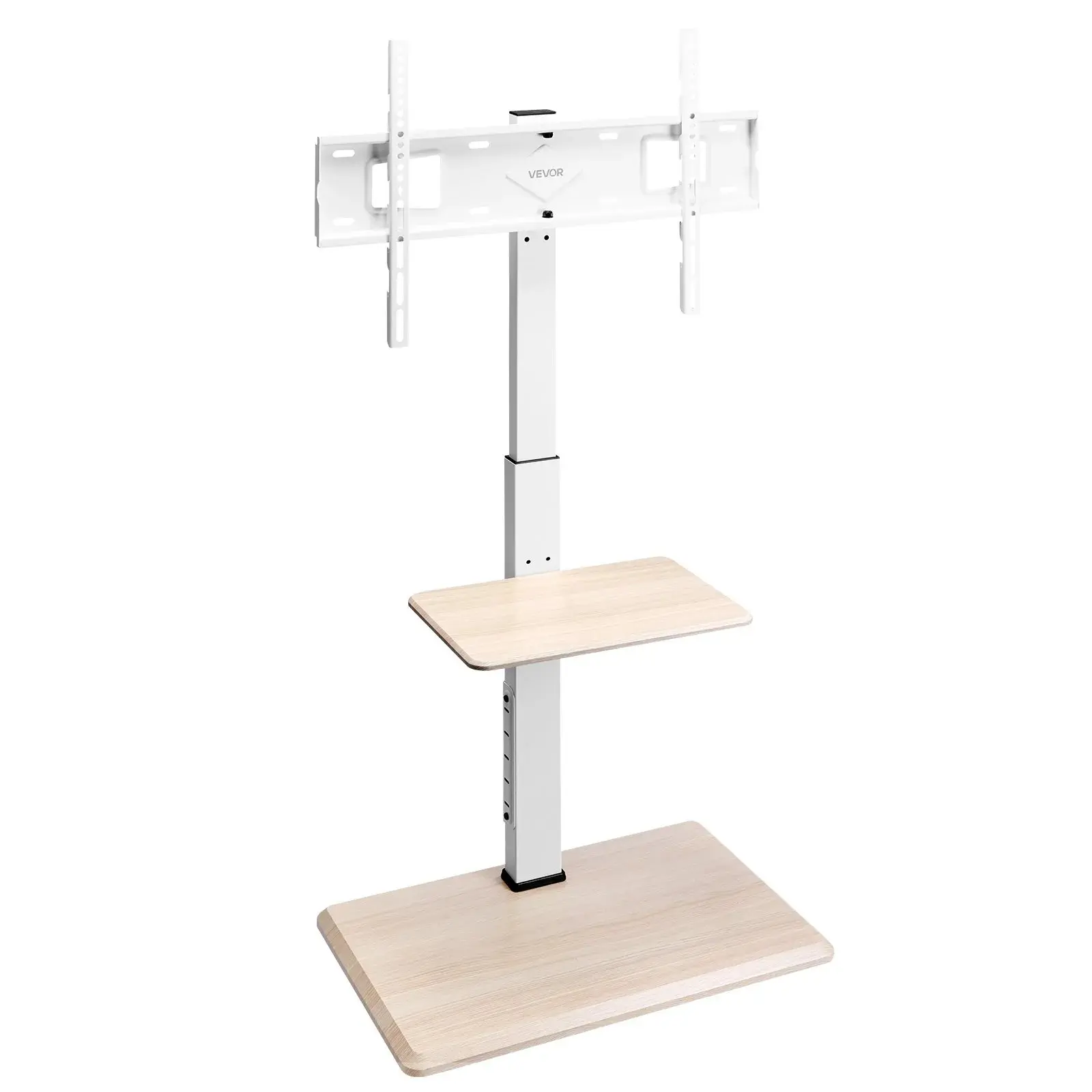 【Summerfinds】VEVOR Rolling TV Stand,Mobile TV Cart for 32-70 Inch Screens25° Left-Right Rotation and Height Adjustable TV Mount with TrayHolds up to 88 lbs for CornerBedroomOutdoorMax VESA 600x400mm