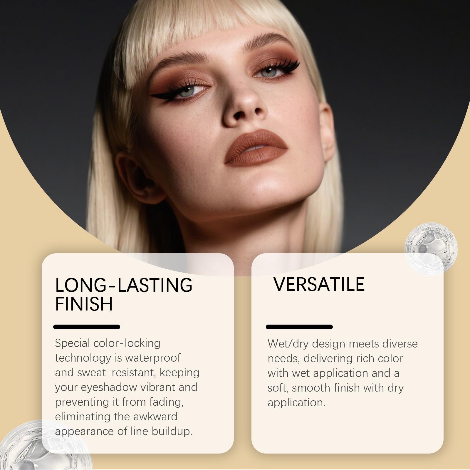 Zephoco matte single eyeshadow — natural color payoff, long-lasting wear, portable for touch-ups