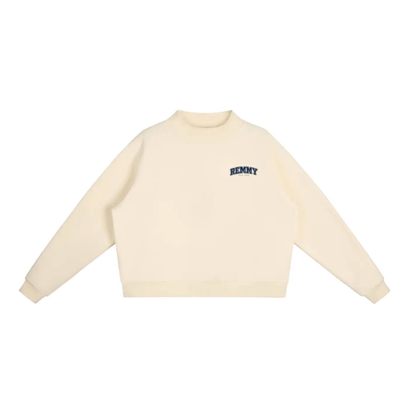 Cloud  Fleece Mock-Neck Crew Sweatshirt