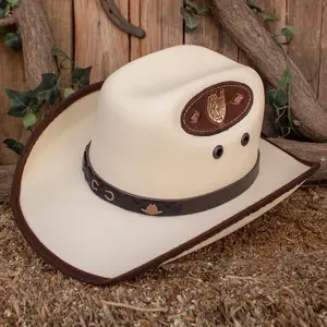 Western Baby Hat with Horseshoe Embroidery and Studded Band for Authentic Cowboy Look Kids Cowboy Hat Mexican Craftsmanship Comfortable Elastic Band