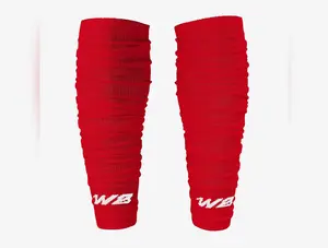 We Ball Sports Football Scrunch Leg Sleeves (Red)