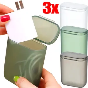 3/1Pc Transparent Data Cable Storage Box Dustproof with Cover Plastic Headphone Line Storage Data Wire Container Desktop Storage Organiser Rechargeable Organiser Rechargeable Organiser Rechargeable