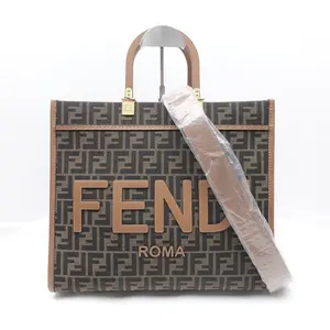 Pre-owned FENDI Canvas Tote Bags Sunshine Medium Monogram Tote Bag T10307451