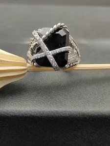 2026 European and American Original New Products Popular Retro Design DYJZ-086 Geometric Design Ring Cubic Zirconia Rings Women's Fashion High-quality Jewelry Accessories Gifts