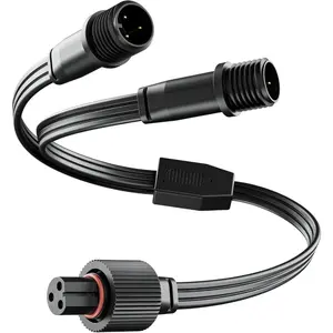 The Y-Type Splitter Extension Cable for Fixed Outdoor Lights For H705A/H705AB/C