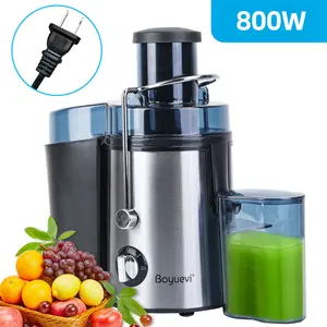 Boyuevi-Electric Juicer Machine with 5.3" Large Feed Chute, Cold Press Slow Masticating Juicer, Easy Clean BPA-Free