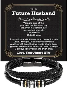 To My Future Husband Bracelet, Promise Bracelet, Romantic Gift for Future Husband, Bracelets For Men, Men Bracelet, Bracelet For Men, Men's Bracelet, Men's Bracelets, Valentine Gift For Men