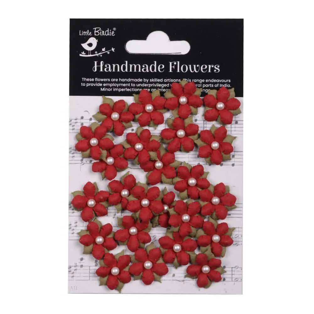Little Birdie - Elira Paper Flowers - Cardinal Red