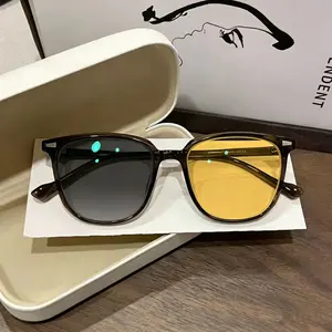 Night vision glasses, night driving glasses, dual-use day and night anti-UV sunglasses, anti-high beam myopia glasses, night vision function, cycling safety glasses, windproof glasses