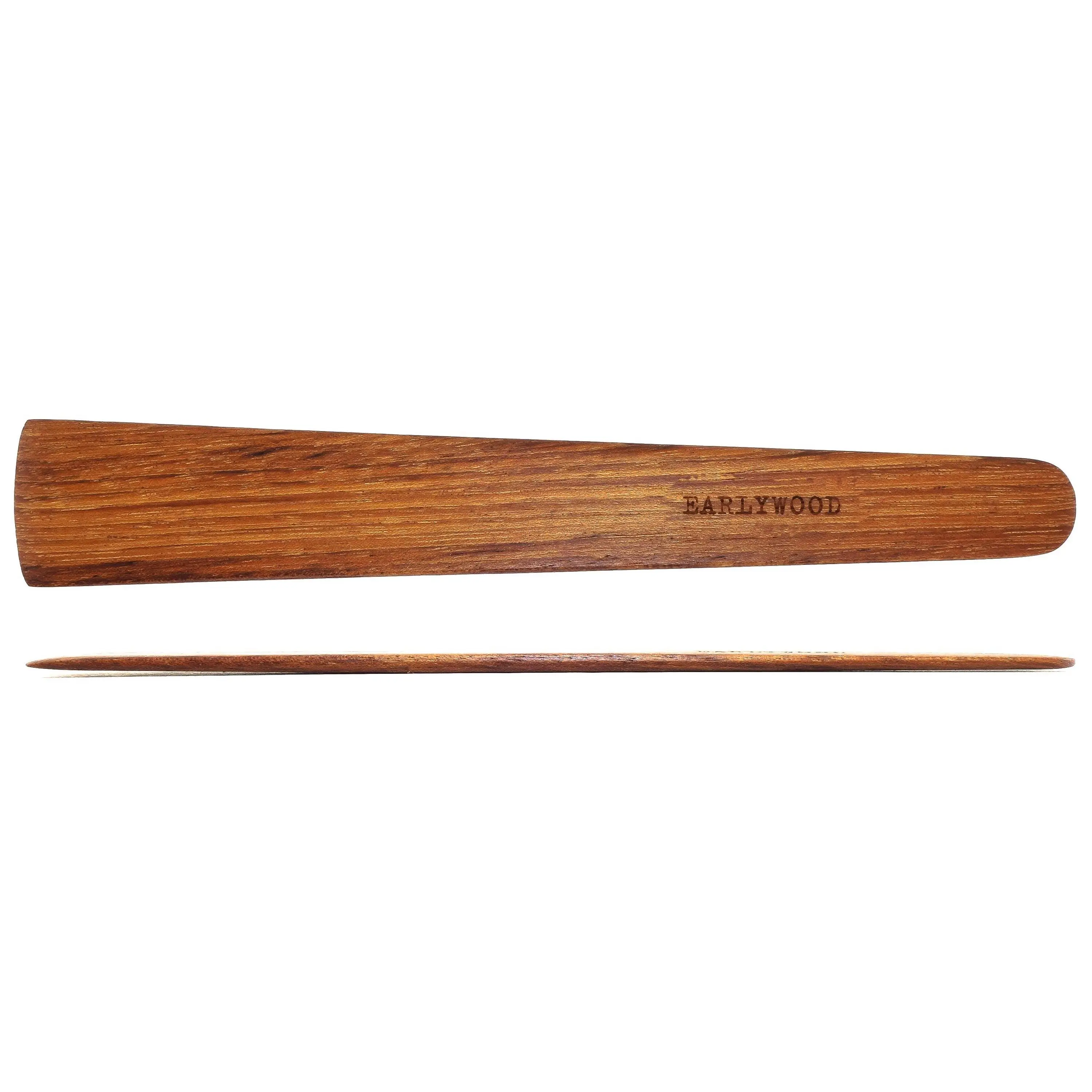 Earlywood Medium Flat Sauté Wooden Spatula for Nonstick Pans Kitchen Utensils