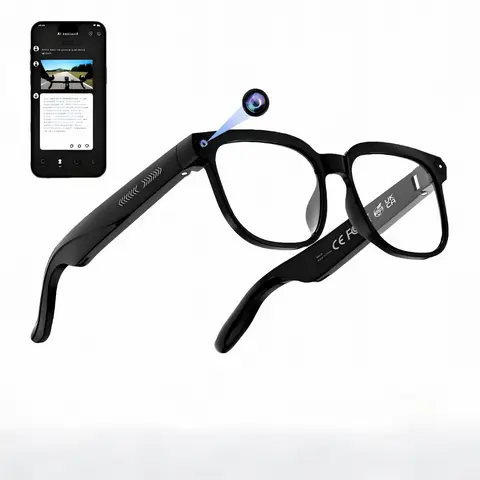 AI Smart Glasses, 8MP HD Video Recording Hands-Free hotography, 160+ Language Real-Time Translation, Bluetooth Wireless, PUV Protection, Lightweight Ergonomics, Hiking/Outdoor Use for Adventurers, Phone Call Capability, Wearable, Recording Glasses
