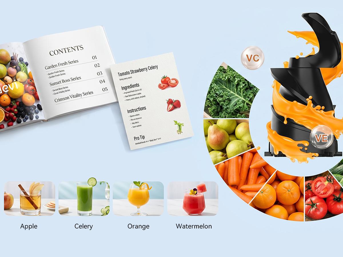 BOYUEVI-800W Home Use Multi-function Electric Juicer with 3" Feed Chute for Whole Fruits and Veg, Centrifugal Juicer with 30 oz. Juice Jug,BPA-Free, Easy to Clean