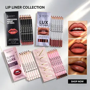 48Pcs Nude Lip Liner Set, Waterproof Long Lasting Matte Smooth Lip Contour Pencil Kit, Viral Overlining Lip Makeup Set, Multi-Color for Daily Wear