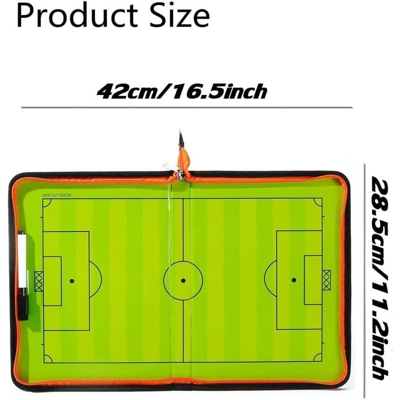 Soccer Coaching Board, Soccer Tactics Strategy Board, Erasable Coaches Clipboard with and Marker Pen, Equipment for Teaching and Plan Soccer Coaching Board, Soccer Tactics Strategy Board, Erasable Coaches Clipboard with and Marker Pen, Equipment for Teaching and Plan