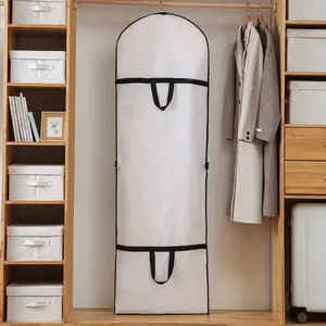 1pc Wedding Dress Dust Cover Bag, Suit Dust Cover Bag, Portable Garment Storage Bag for Home Organization, Ideal for Closet & Dorm Room, Garment Protection, Durable Cover, Dustproof Cover