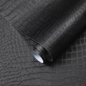 Crocodile Pattern Peel & Stick Wallpaper, 40x300cm Self Adhesive Waterproof Removable Vinyl Film, Bubble-Free for Cabinets Bathrooms Bedrooms