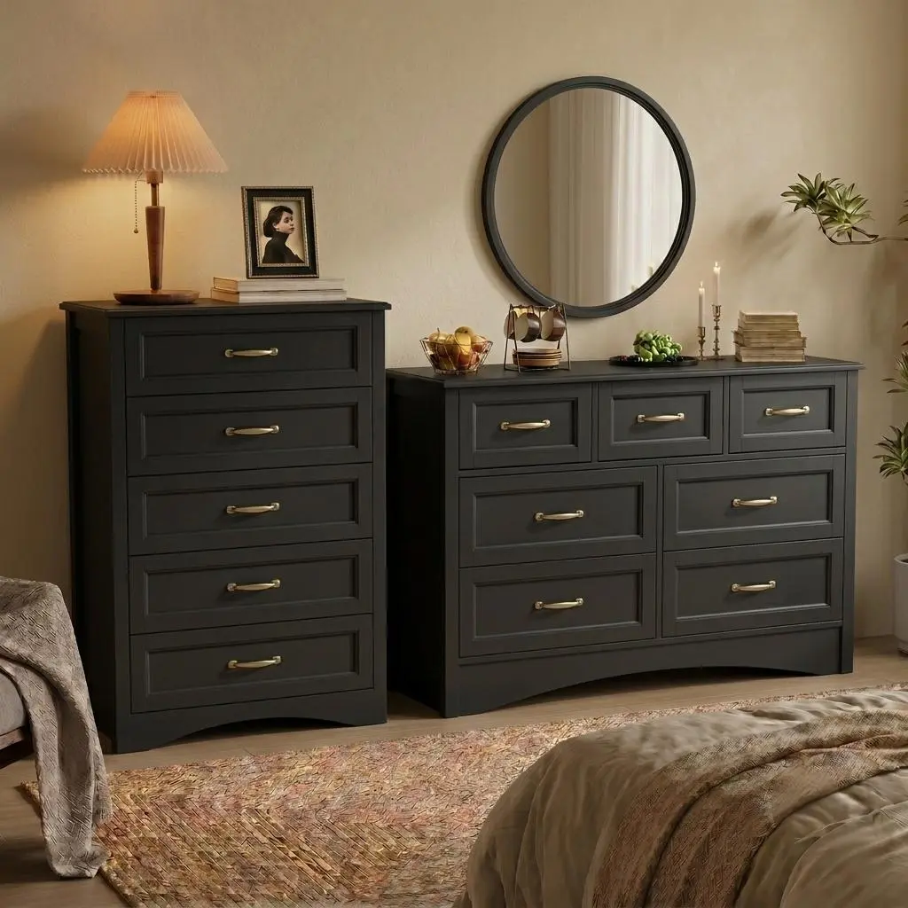Black (12-Drawer)