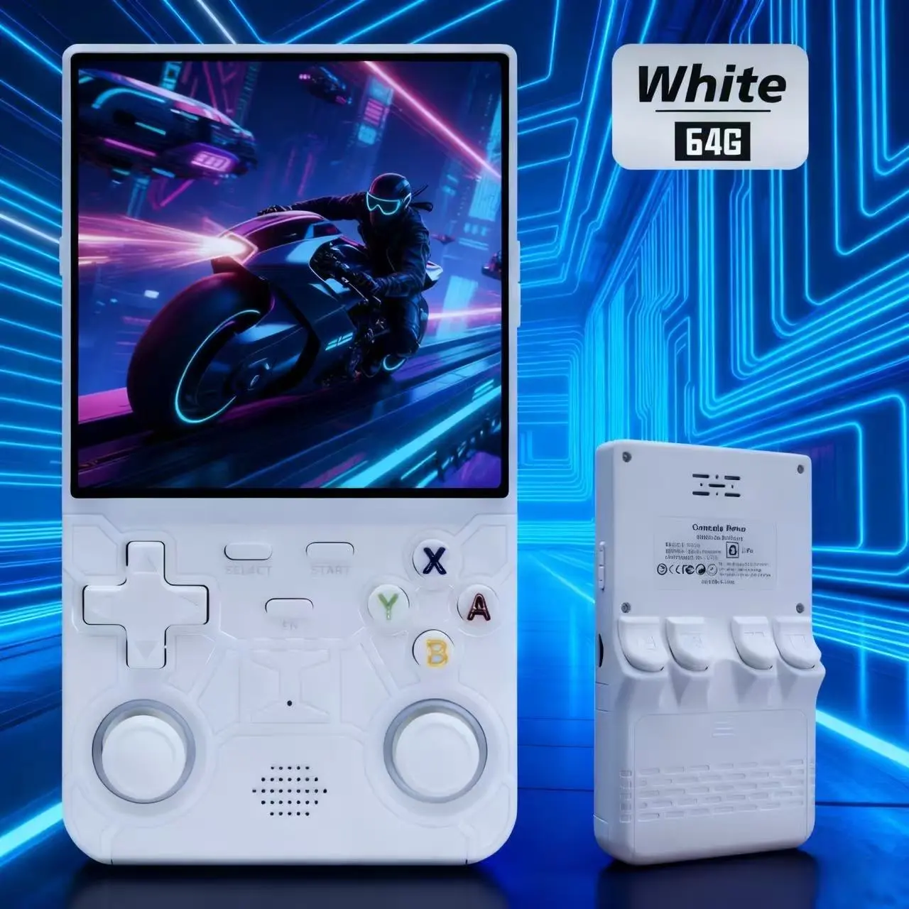 R36ultra Retro Game Console, Dual Joysticks, 4 Inch IPS Display, TF Card Slot, USB-C Charging, Portable Handheld Mini Gaming Device, Dad Gifts, Rechargeable Game Console