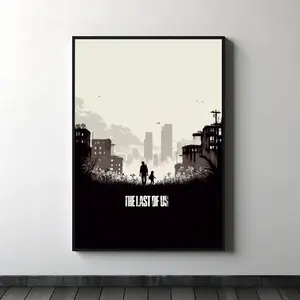 The Last of Us Game Poster, Minimalist Gaming Room Wall Decor, Computer Game Wall Art, Gamer room Decor
