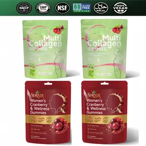 SDEXDR New Nutrition Bundle: Multi Collagen & Cranberry Gummies 4-Pack Set, Sugar-Free Daily Wellness Supplement, Organic Chlorophyll Natural Digestive Support Pack non melatonin sleep budget product drop
