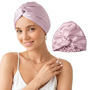 Double Layer Silk Sleep Bonnet for Women Soft Night Sleeping Cap Hair Protection