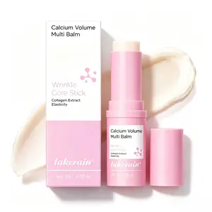 Lakerain Multi Balm Stick, Calcium & Collagen Infused Moisturizer for Under Eye, Face & Neck, Hydrating & Firming Balm to Boost Skin Elasticity, Reduce Fine Lines & Puffiness, Vegan, Lightweight Daily Skin Care
