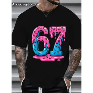 [100% Cotton] Six Seven Meme Ice Cream Drip T-Shirt