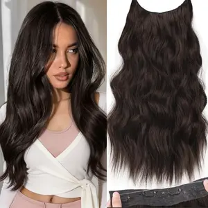 [Plodon] 24/20/16 inch hair thickening extensions, invisible and non-bulging, each with 4 clips for light and secure hold, comfortable and flattering, essential for thin hair.