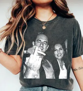 Vintage Elliot Stabler And Olivia Benson Shirt, Elliot and Olivia Shirt, Elliot and Olivia Sweatshirt, Law and Order SVU Tshirt Loose Top