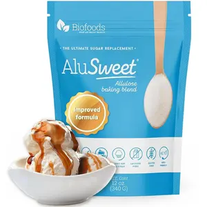 Alusweet Allulose Sweetener Zero Calorie - 12 oz - 1:1 Sugar Substitute, Keto-Friendly, Gluten-Free, Non-Glycemic, Plant-Based Sugar Substitute for Baking, Coffee, Cooking and Drinks