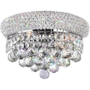 CWI Lighting Empire 2 Light 12 inch Chrome Wall Light 8001W12C-A