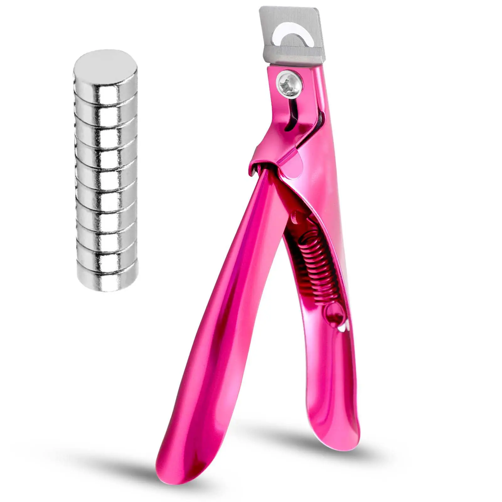 Acrylic Nail Clippers with Magnets Nail Cutters for Nail Tips False Nail Clippers Nail Art Tool Stainless Steel Nail Tip Cutters Home Salon Nail Art