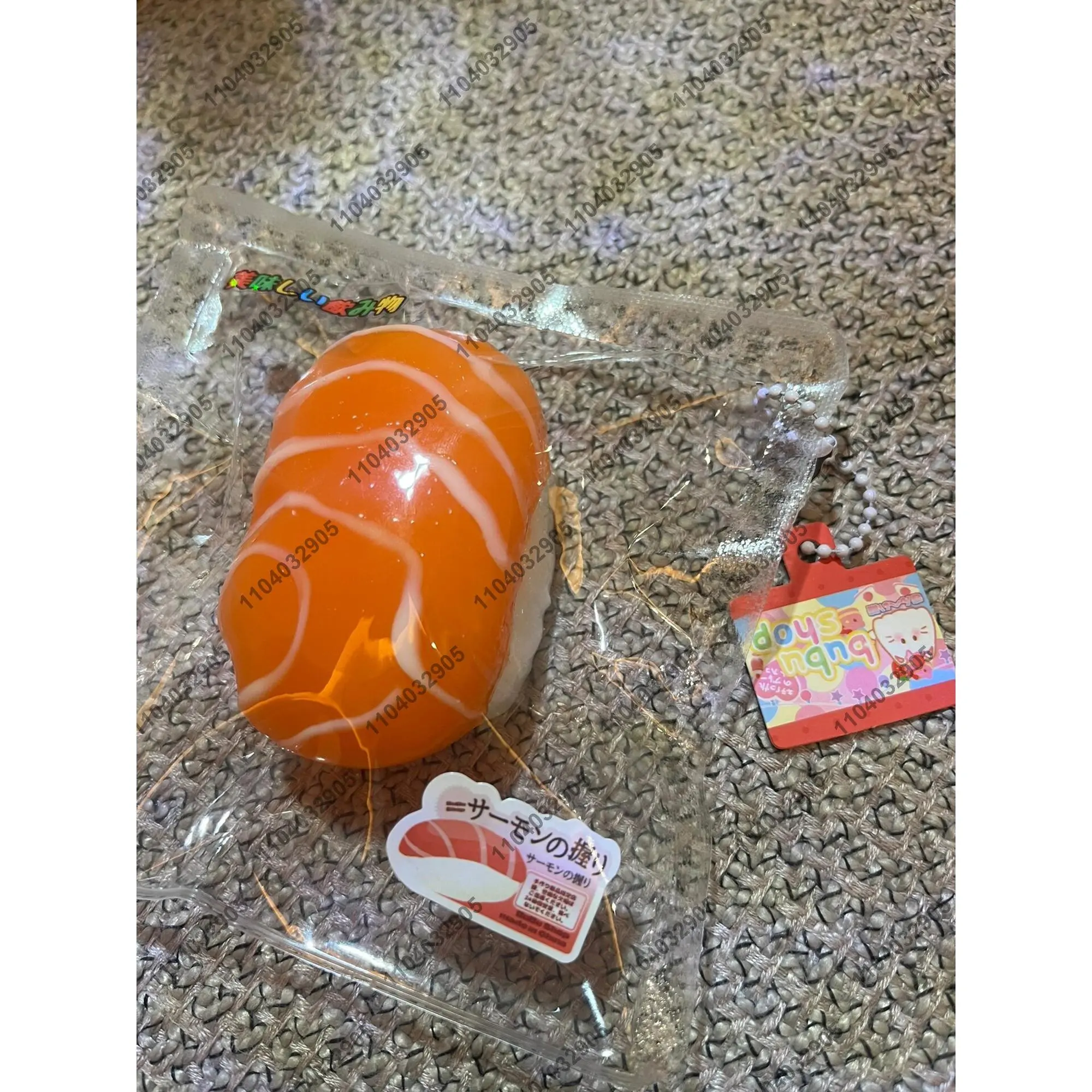 Salmon Sushi Taba Squishy Sushi Rice Ball Fidget Toy  ASMR Food Squeeze Toy Anti Stress Novelty Toy For Children and Adults Gift