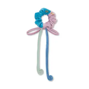 THE MET X LELE KLEE BLACK COLUMNS IN A LANDSCAPE COLORBLOCKED SCRUNCHIE