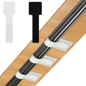 10 Piece Black/white Self-adhesive Nylon Zip Ties, An Easy-to-use Cable Management Tool Suitable for Fixing Various Wire Ties