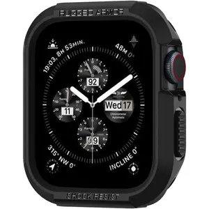 Spigen Rugged Armor Protector Designed for Apple Watch Case Series 9/8/SE2/7/6/SE/5/4 41mm/40mm - Black