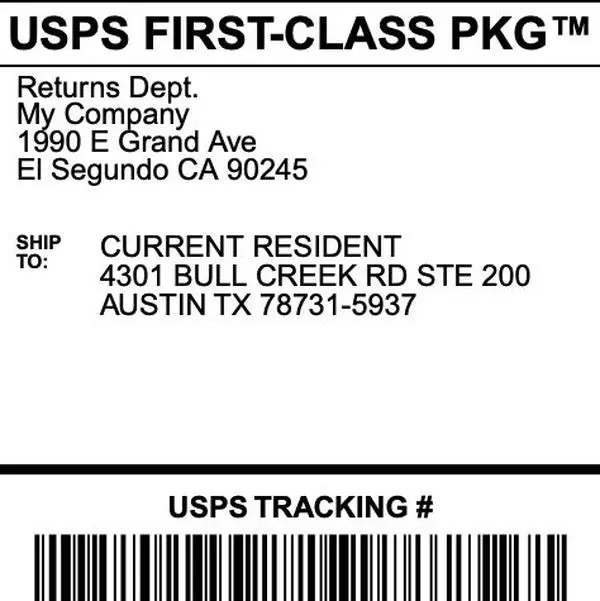 Shipping Label