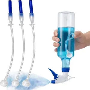3-Pack Universal Fit 360° Spray Bottle Adapter, Universal Weighted Tube Replacement, 360 Spray Bottle Adapter, Upside Down Multi-Angle Sprayer Attachment, Spray Nozzle, Spray Nozzle Tips