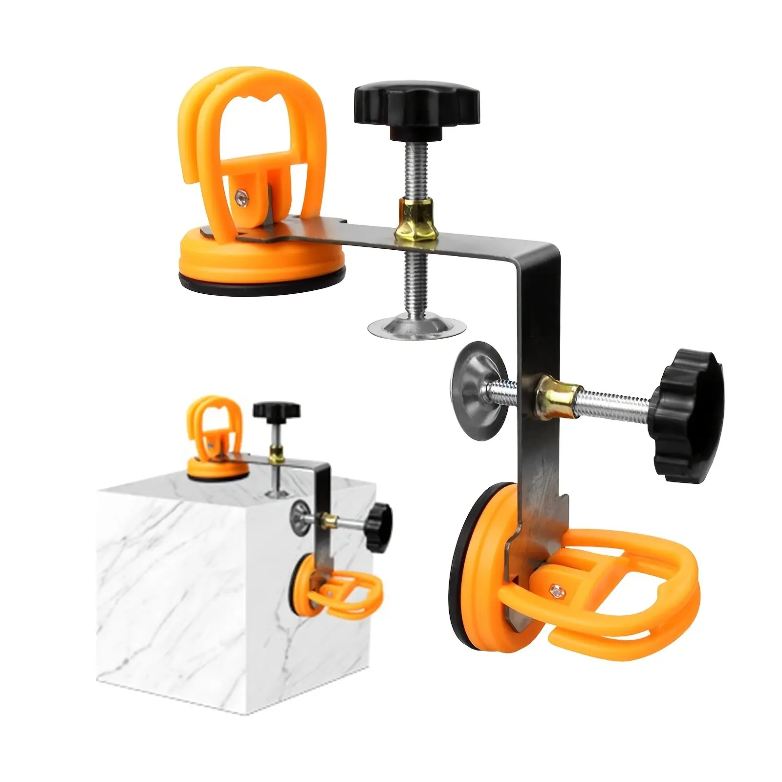 90 Degree Countertop Seam Sealer, Adjustable Dual Suction Marble Tile Installation Tool, Right Angle Stone Leveler, DIY Flooring Accessories