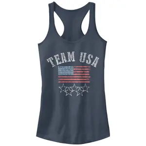 Juniors Womens Lost Gods Fourth of July Go Racerback Tank Top