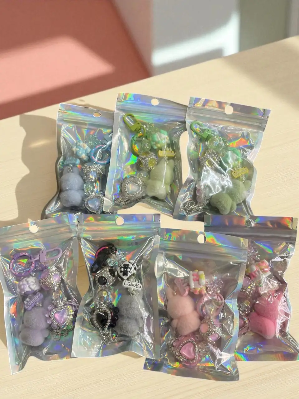 Labbuu Cute Bling Rabbit Mini Keychain – Hot Trend Bag & Phone Charm, Gift for Girlfriends