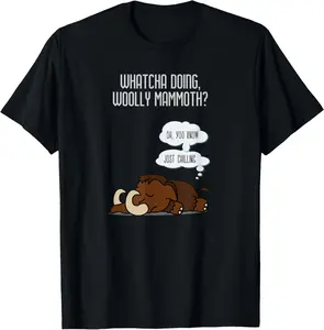 Funny mammut prehistoric gift design T-Shirt