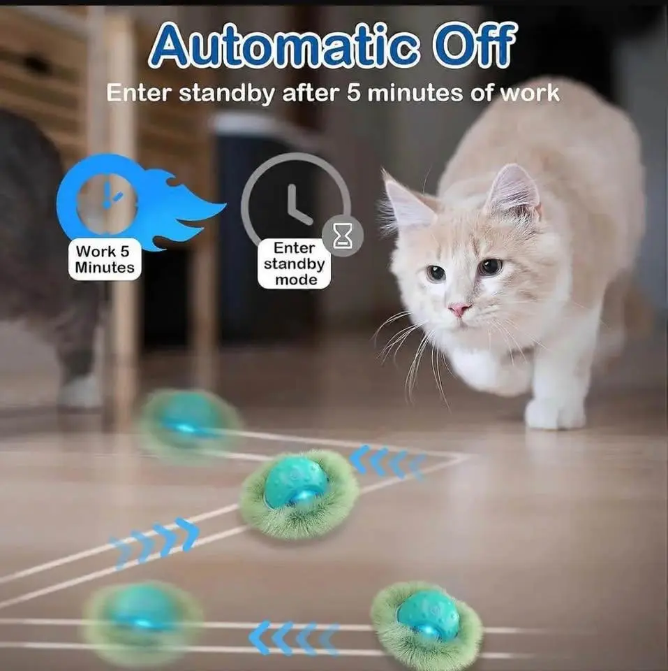 Interactive LED Smart Ball Cat & Dog Tunnel Toy with Feather Wand – Collapsible Play Tube for Cats & Dogs Automatic Rolling Electric Cat Toy Ball Kitten Rolling Ball Toy Pet Supplies Dog & Cat Accessories Cat & Dog Teaser Toy