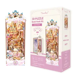 TONECHEER 3D Wooden Puzzle DIY Book Nook Kit (Sweet Dream) Valentine's Day gift