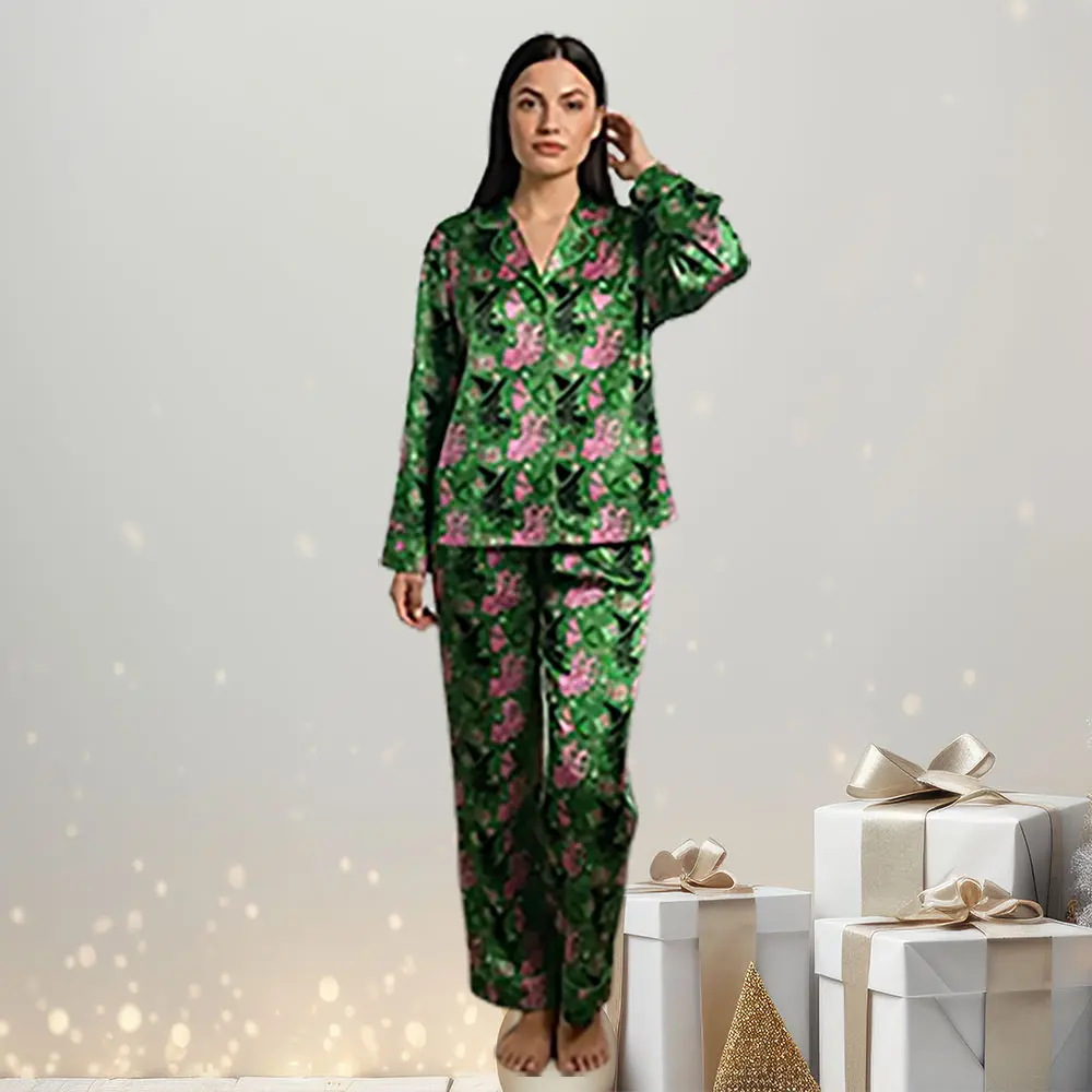 Wickked Movie Long Pajamas Set, Broadway Musical Elphabaa Gliinda Loungewear, Wizard Of Ozz Inspired Pyjamas, Merch Comfy Sleepwear | 081125.C12300.ID00