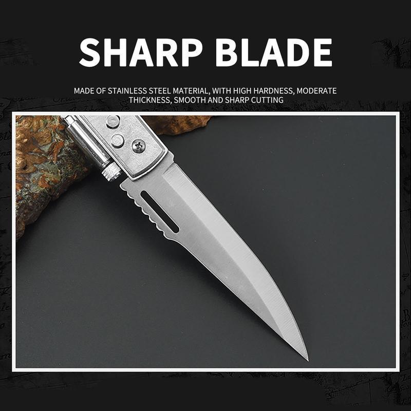 Tactical Pocket Knife – Portable Hand Tool Multipurpose Tool 5CR13MOV Steel Blade, Compact EDC Folding Knife for Hunting, Camping, Survival, and Everyday Carry – Great Gift for Men