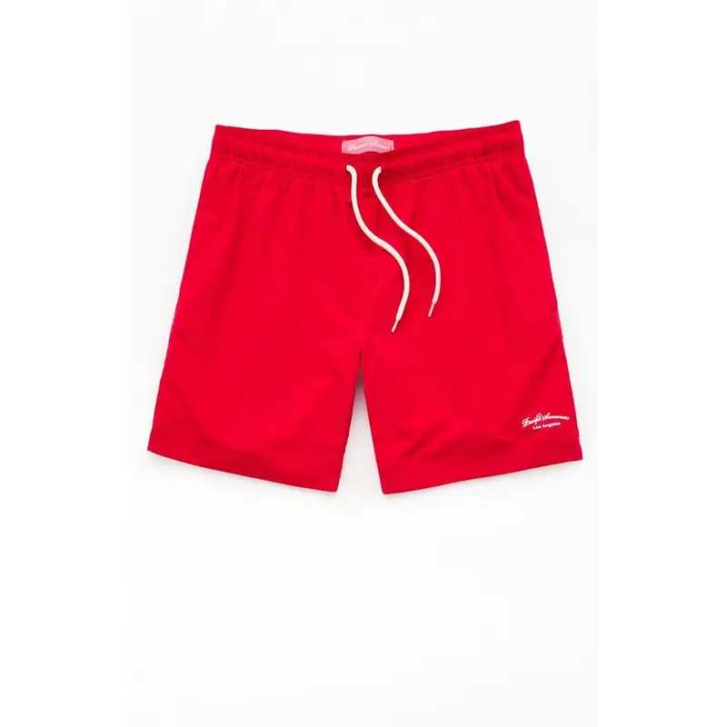 Pacsun Men's Red Collegiate 6.5" Swim Trunks
